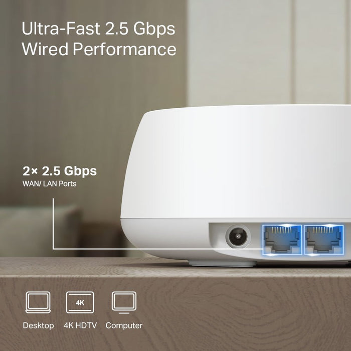 EAN 8885020620689 - TP-Link DECO BE25(2-PACK) sistema Wi-Fi Mesh (Wi-Fi en malla) Doble banda (2,4 GHz / 5 GHz) Wi-Fi 7 (802. imagen 5