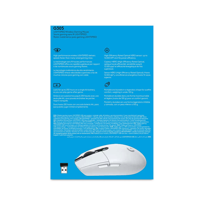 EAN 5099206077850 - Logitech G 910-005292 ratón Juego mano derecha RF Wireless + Bluetooth Óptico 12000 DPI imagen 10