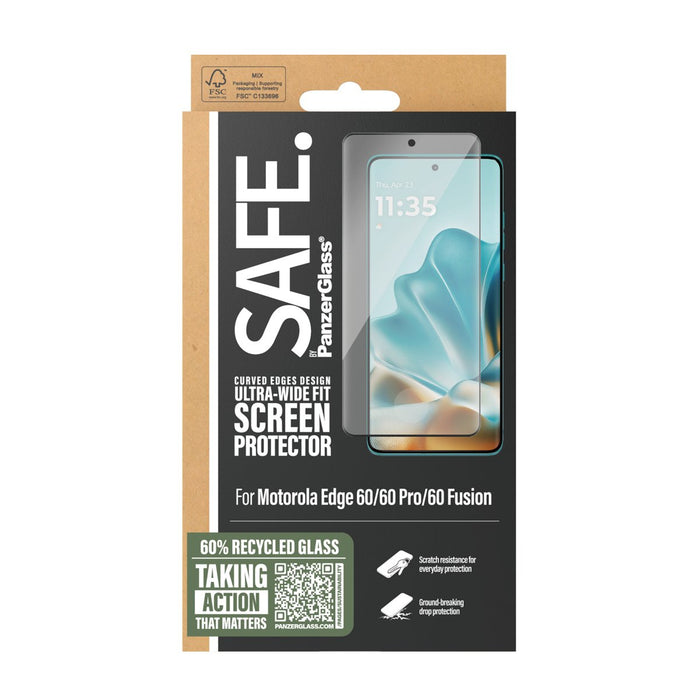 EAN 5715685022401 - PanzerGlass SAFE. by ® Screen Protector Motorola Edge 60 | 60 Pro | 60 Fusion | Ultra-Wide Fit Protector  imagen 3