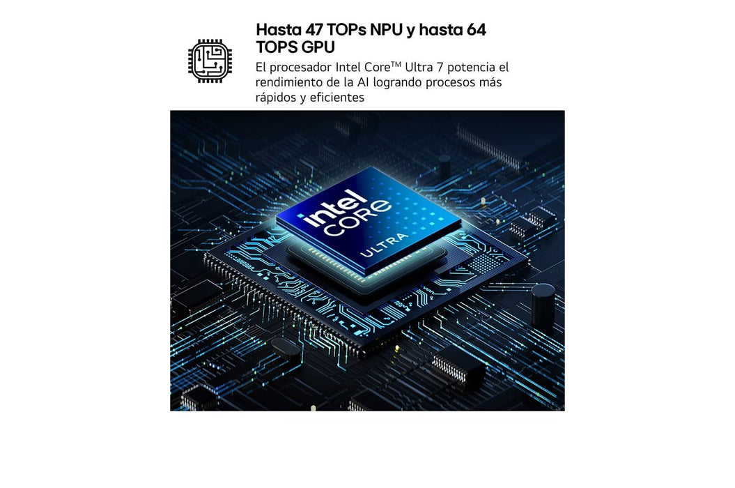 EAN 8806096825228 - LG Gram 16Z90TL-G ULTRA7-258V IA SYST Intel Core Ultra 7 Portátil 40,6 cm (16") WQXGA 32 GB LPDDR5x-SDRAM imagen 8