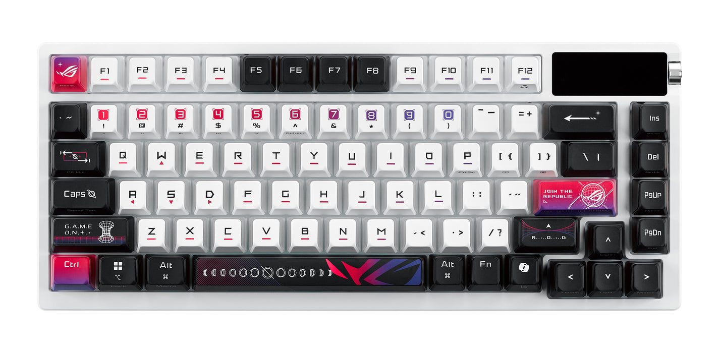 EAN 4711387897355 - ASUS ROG Azoth X teclado Juego USB + RF Wireless + Bluetooth Negro, Blanco imagen 2