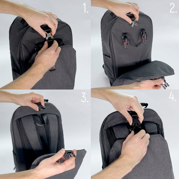 EAN 5907769301360 - Wozinsky WBB33BK Sillín Alforja para bicicleta 40 L Poliéster Negro imagen 13