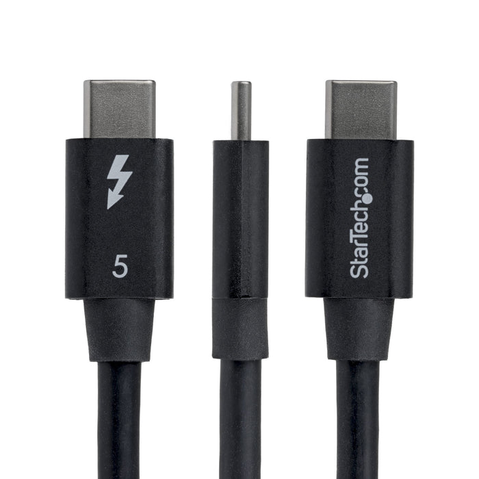 EAN 65030917490 - StarTech.com TBLT5MM80CM240WRA cable Thunderbolt 0,8 m 80 Gbit/s Negro imagen 2
