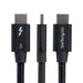 EAN 65030917490 - StarTech.com TBLT5MM80CM240WRA cable Thunderbolt 0,8 m 80 Gbit/s Negro imagen 2