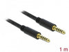 EAN 4043619857913 - DeLOCK 85791 cable de audio 1 m 4.4mm Negro imagen 2