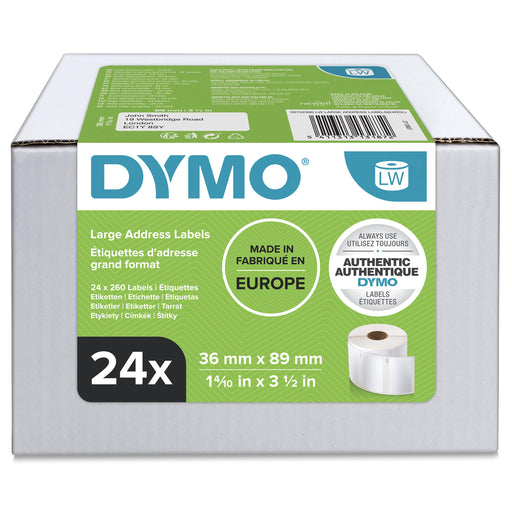 EAN 5411313131872 - DYMO LW - Large Address Labels - 36 x 89 mm - S0722390 Blanco Etiqueta para impresora autoadhesiva imagen 1