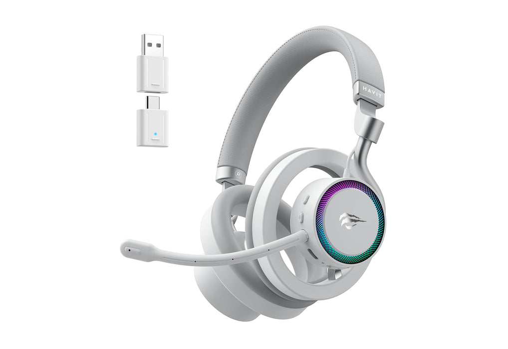 EAN 6939119043759 - Havit Fuxi-H8 (White) Auriculares Inalámbrico y alámbrico Diadema Juego USB Tipo C Bluetooth Blanco imagen 1