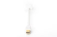 EAN 4016032289548 - Digitus AK-340404-001-W adaptador de cable de vídeo 0,15 m Mini DisplayPort HDMI Blanco imagen 3
