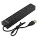 EAN 5704174110712 - CoreParts MSPP74014 hub de interfaz USB 2.0 480 Mbit/s Negro imagen 1