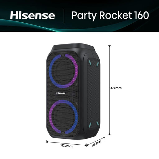 EAN 6942351411071 - Hisense Party Rocket 160 Altavoz para fiestas Negro 160 W imagen 2