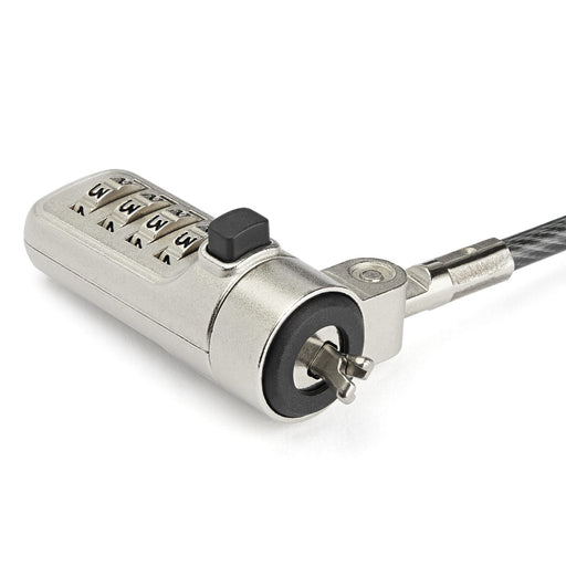 EAN 65030881708 - StarTech.com LTLOCKNBL cable antirrobo Negro, Plata 2,043 m imagen 2
