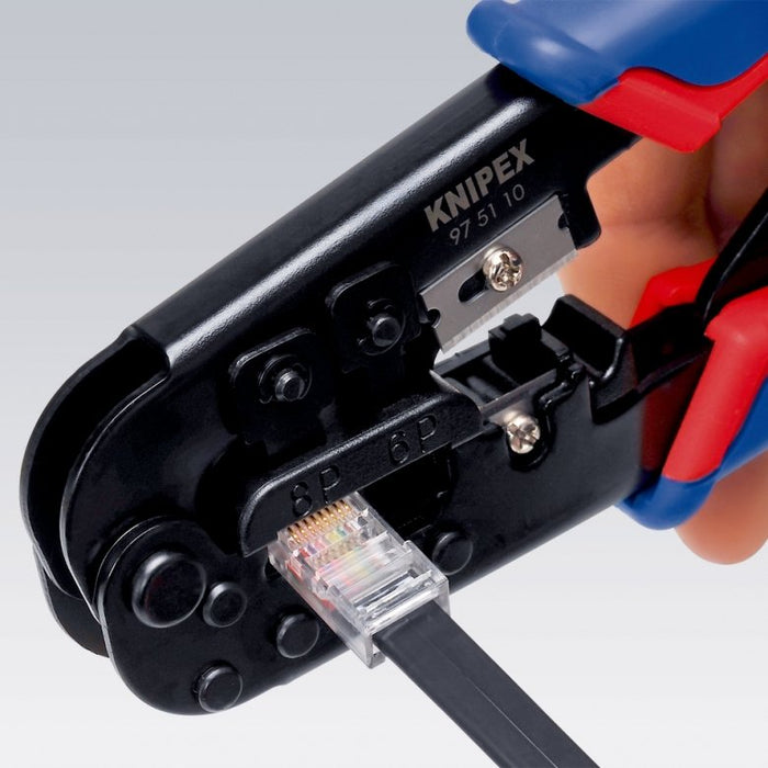 EAN 4003773043171 - Knipex 97 51 10 Herramienta para prensar Negro, Azul, Rojo imagen 4