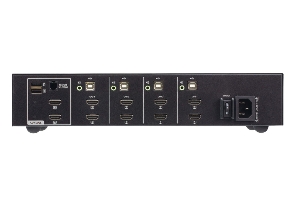 EAN 4710469341434 - ATEN CS1144H4 interruptor KVM Negro imagen 2
