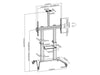 EAN 7630049623552 - ROLINE 17.03.1263 mueble y soporte para dispositivo multimedia Negro Carro multimedia imagen 2