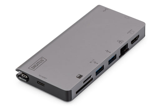 EAN 4016032456674 - Digitus DA-70877 base para portátil y replicador de puertos Alámbrico USB 3.2 Gen 1 (3.1 Gen 1) Type-C Gr imagen 1