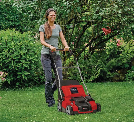 EAN 4006825661422 - Einhell GE-SA 1435/1 Cortacésped manual Negro, Rojo imagen 2