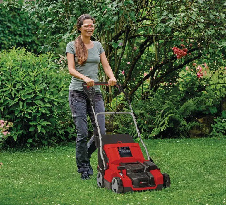 EAN 4006825661422 - Einhell GE-SA 1435/1 Cortacésped manual Negro, Rojo imagen 2