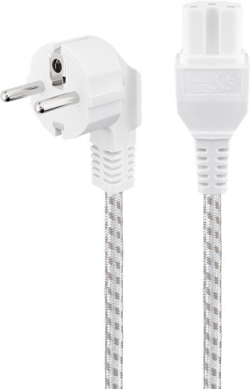 EAN 4040849933141 - Goobay 93314 cable de transmisión Blanco 2 m Enchufe tipo F C15 acoplador imagen 1