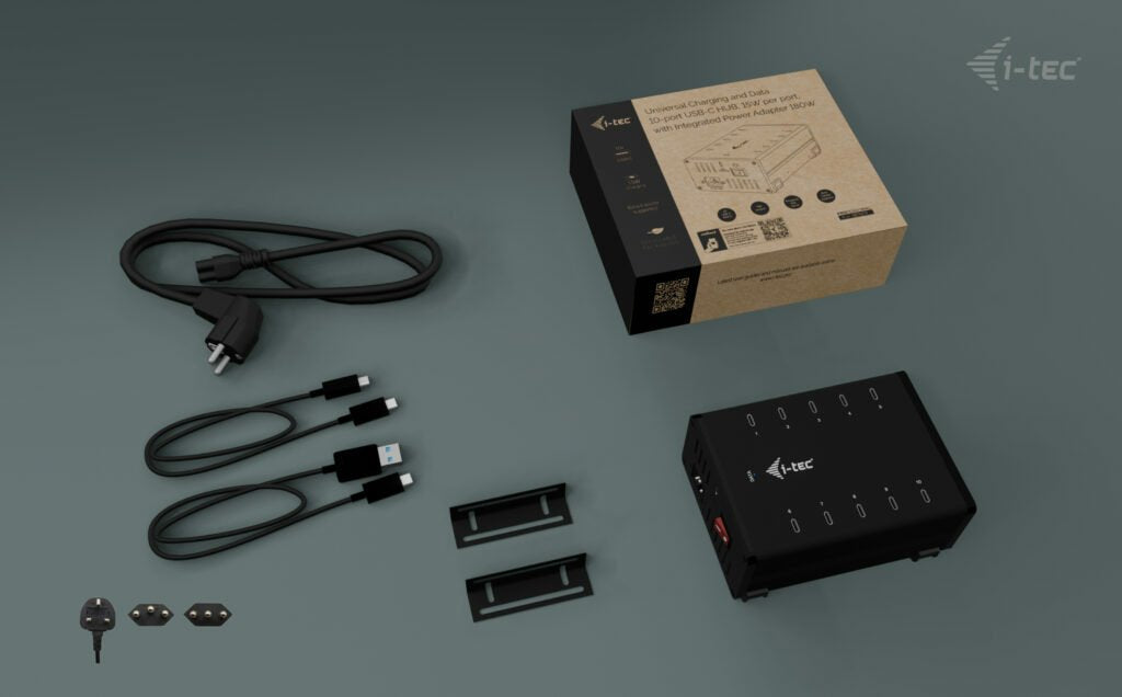 EAN 8595611706363 - i-tec CACHRGHUB10CUK cargador de dispositivo móvil Universal Negro Corriente alterna Carga rápida Interio imagen 11