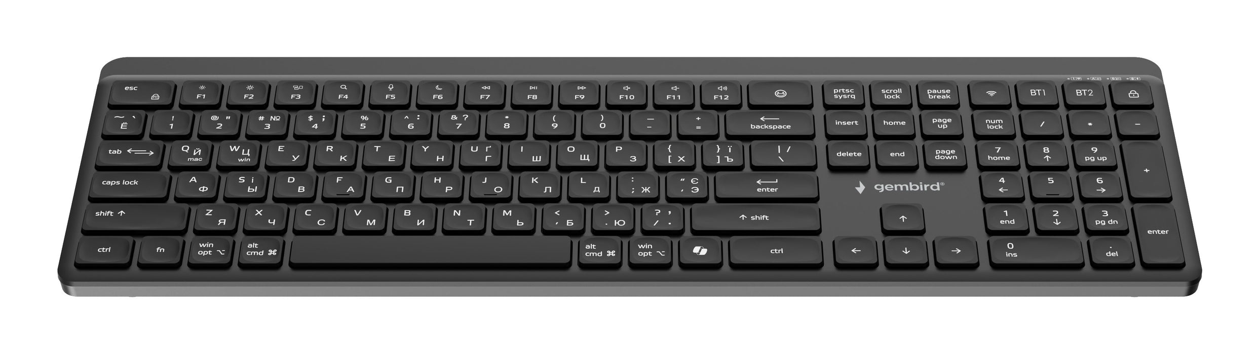 EAN 8716309137959 - Gembird KB-WPS-03 teclado Oficina RF Wireless + Bluetooth QWERTY Internacional de EE.UU., Ucranio, Ruso N imagen 6