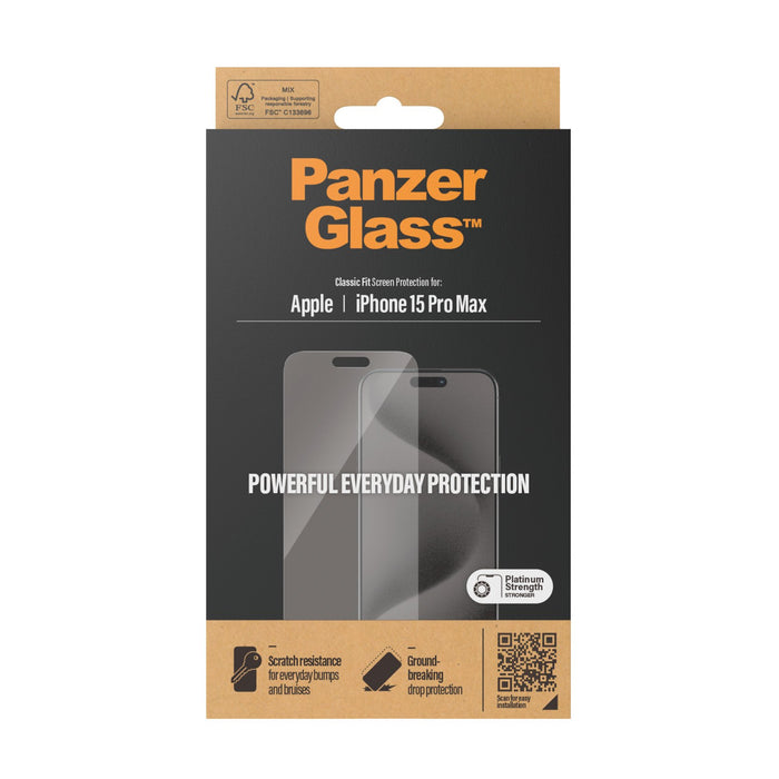 EAN 5711724028083 - PanzerGlass ® Screen Protector iPhone 15 Pro Max | Classic Fit Protector de pantalla Apple 1 pieza(s) imagen 3