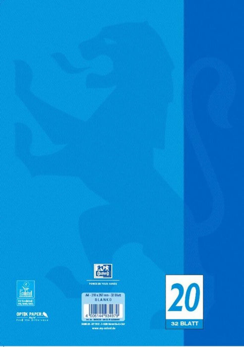 EAN 4006144934979 - Oxford 100050326 cuaderno y block A4 Azul imagen 4