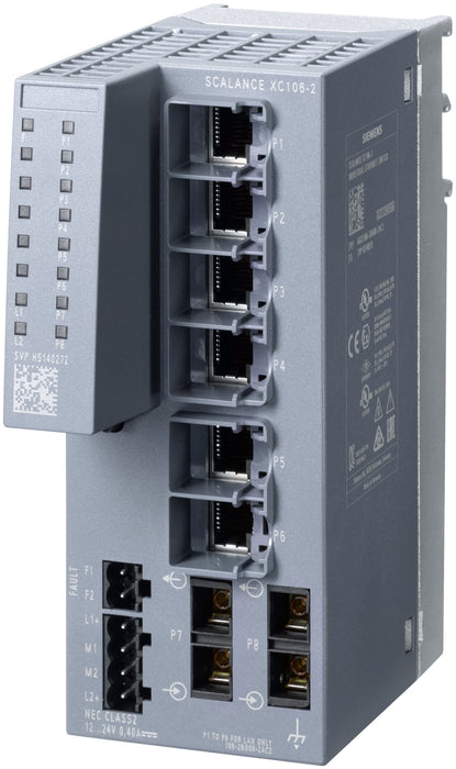 EAN 4047622419854 - Siemens 6GK5106-2BD00-2AC2 switch No administrado imagen 1