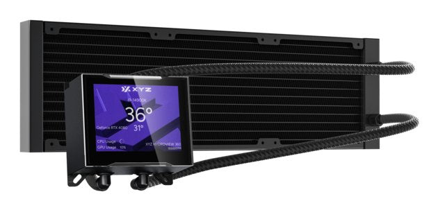 EAN 6978262010492 - XYZ HYDROVIEW AIO 360 Procesador Sistema de refrigeración líquida todo en uno 12 cm Negro 1 pieza(s) imagen 3
