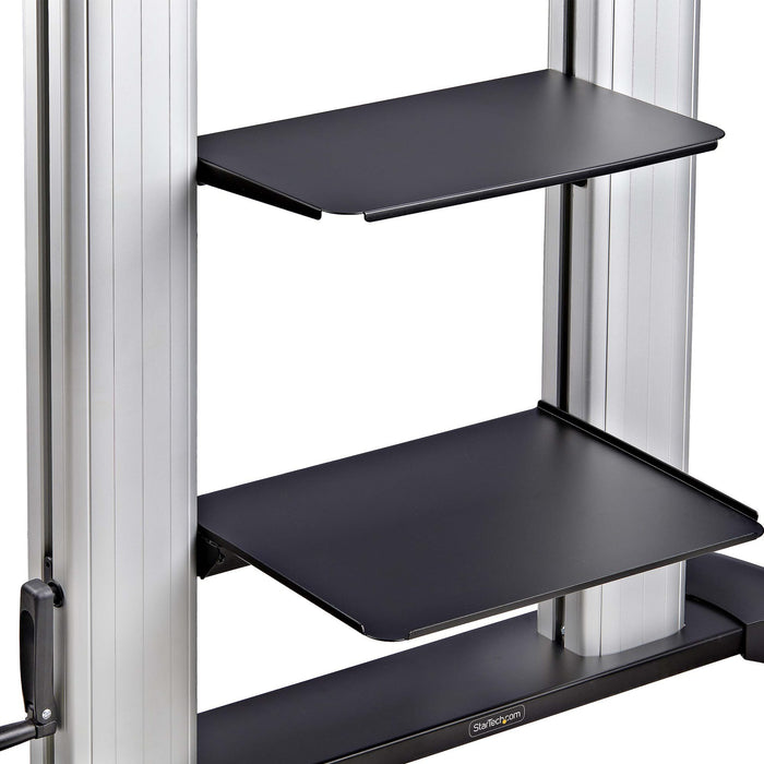 EAN 0065030906302 - StarTech.com 1110C-MOBILE-TV-CART soporte para TV 2,54 m (100") Negro, Plata imagen 9