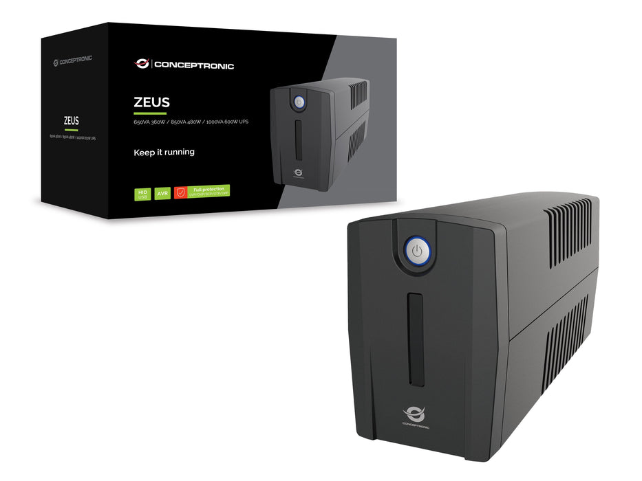 EAN 4015867241448 - Conceptronic ZEUS02G sistema de alimentación ininterrumpida (UPS) Línea interactiva 0,85 kVA 480 W 2 sali imagen 5
