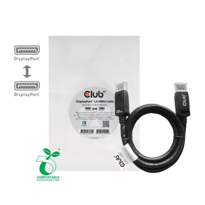 EAN 8719214470814 - CLUB3D CAC-2067 cable DisplayPort 1 m Negro imagen 2