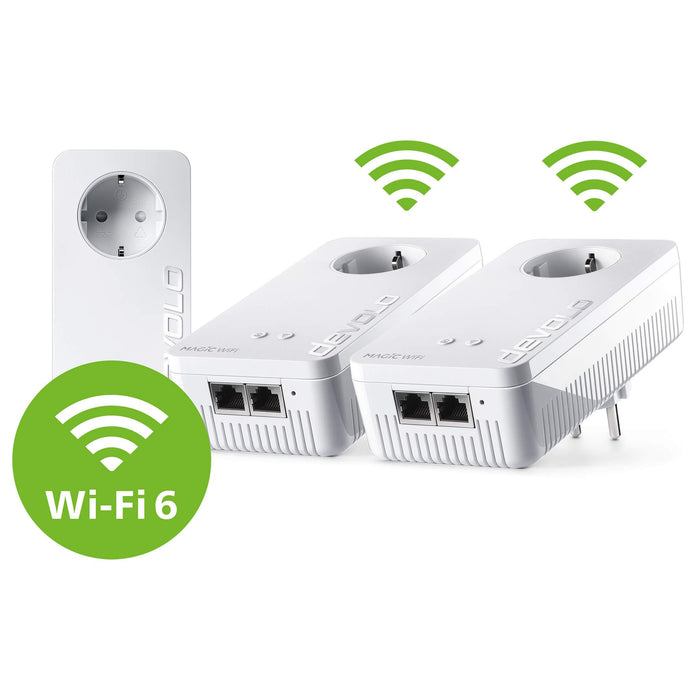 EAN 4250059671959 - Devolo Magic 2 WiFi 6 next - Multiroom Kit 3000 Mbit/s Ethernet Blanco 3 pieza(s) imagen 1