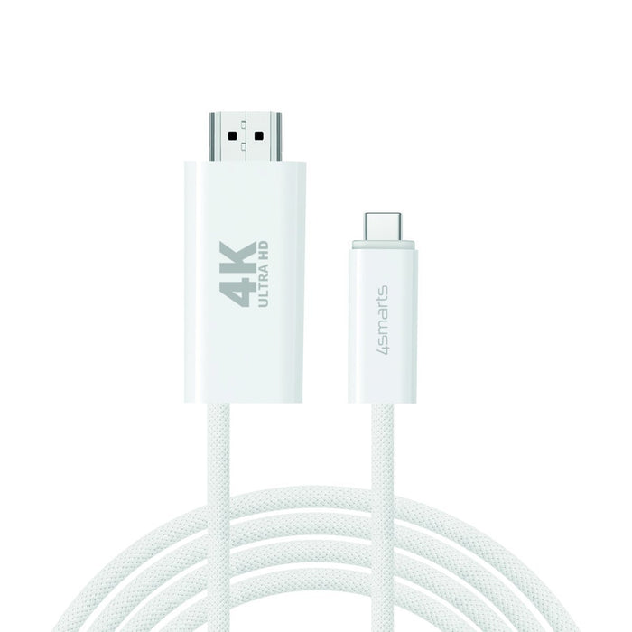 EAN 4252011907700 - 4smarts 540957 cable HDMI 2 m USB C HDMI tipo A (Estándar) Blanco imagen 1