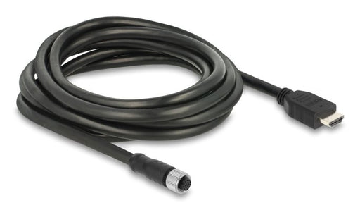 EAN 4043619812196 - DeLOCK 81219 cable para sensor y actuador 3 m M12 HDMI Negro imagen 1