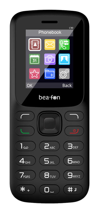 EAN 9120124825875 - Beafon C90 LTE 4,5 cm (1.77") 67 g Negro Teléfono para personas mayores imagen 1