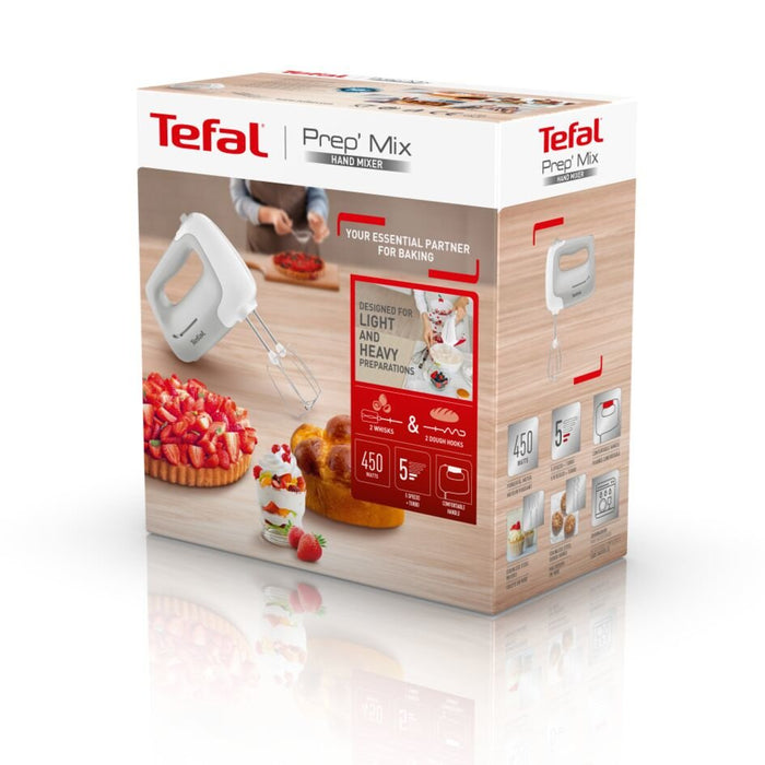 EAN 3016667242315 - Tefal Prep'Mix HT450B Batidora de mano 450 W Blanco imagen 8