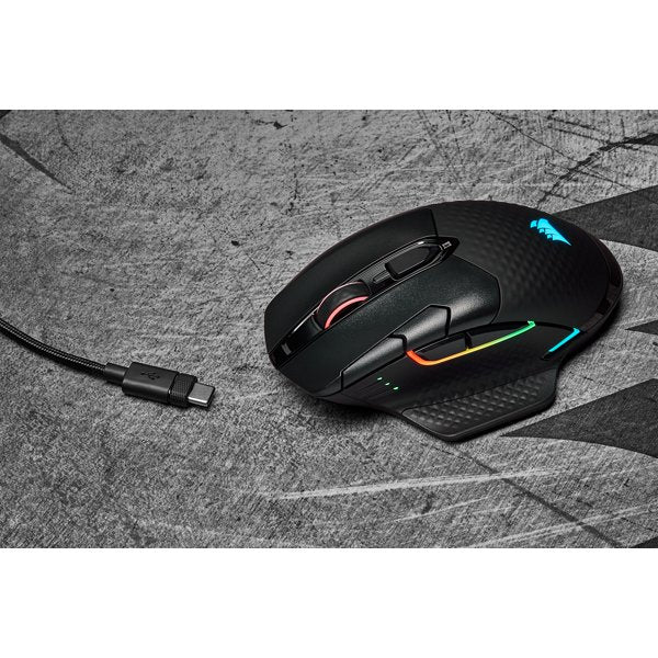 EAN 840006616016 - Corsair DARK CORE RGB PRO ratón Juego mano derecha RF Wireless + Bluetooth + USB Type-A Óptico 18000 DPI imagen 18
