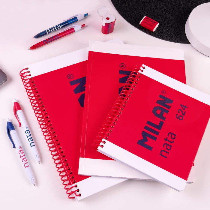 EAN 8411574109822 - Milan 57043E80P cuaderno y block A4 80 hojas Rosa, Blanco imagen 5
