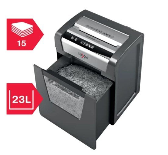 EAN 5028252523486 - Rexel Momentum X415 triturador de papel Corte cruzado Negro, Gris imagen 6
