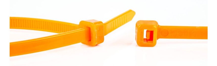 EAN 8717278572154 - WKK 11032371 presilla Brida reutilizable Plástico, Poliamida Naranja 100 pieza(s) imagen 2