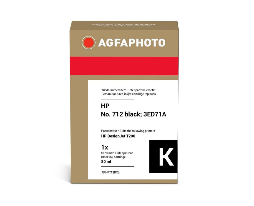 EAN 4250164920638 - AgfaPhoto APHP712BXL cartucho de tinta 1 pieza(s) Compatible Rendimiento estándar Negro imagen 2