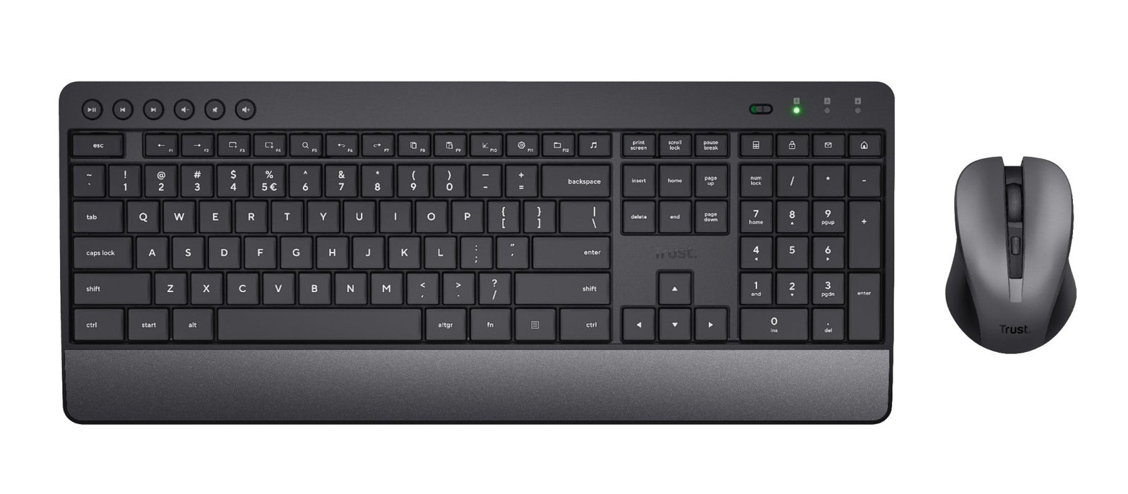 EAN 8713439245325 - Trust Trezo teclado Ratón incluido Universal RF inalámbrico QWERTZ Alemán Negro imagen 2