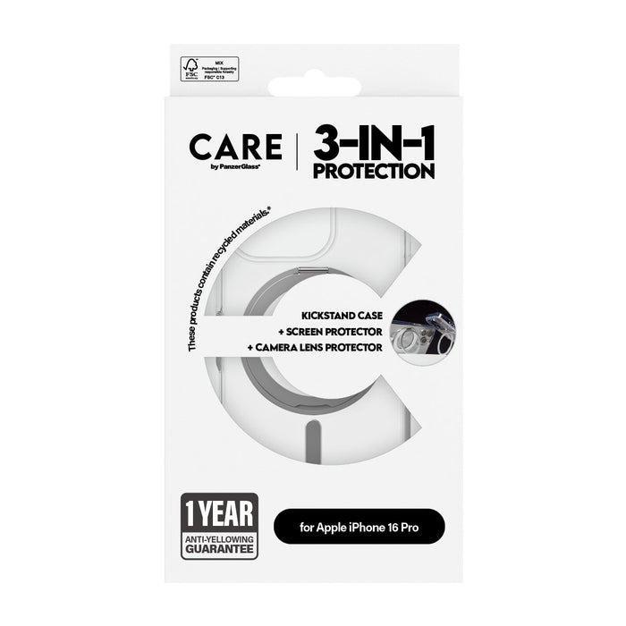EAN 5715685004766 - PanzerGlass CARE™ by ® 3-in-1 Ceramic Bundle iPhone 16 Pro Protector de pantalla Apple 1 pieza(s) imagen 3