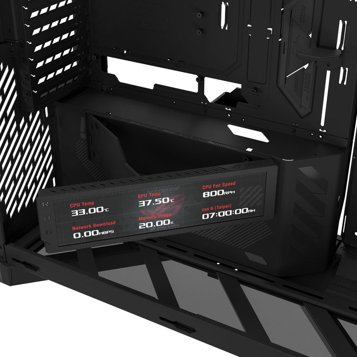 EAN 4711636437189 - ASUS ROG CRONOX GR801 CURVE TG ARGB BLACK Midi Tower Negro imagen 12