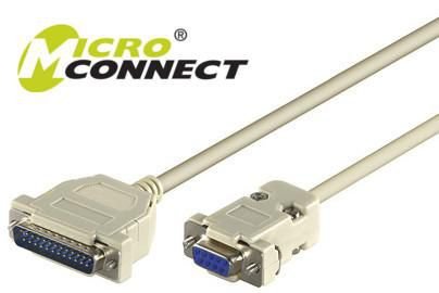 EAN 7331990000811 - Microconnect IBM029 cable de serie Gris 3 m DB-9 DB-25 imagen 1