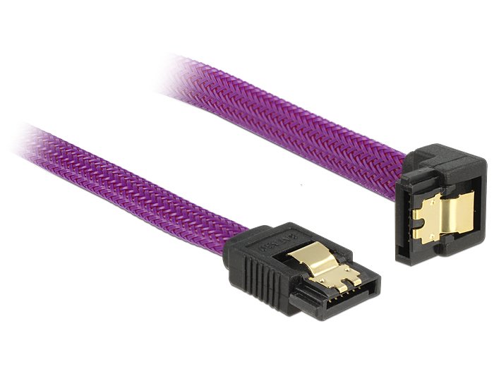 EAN 4043619836956 - DeLOCK 83695 cable de SATA 0,3 m Púrpura imagen 1