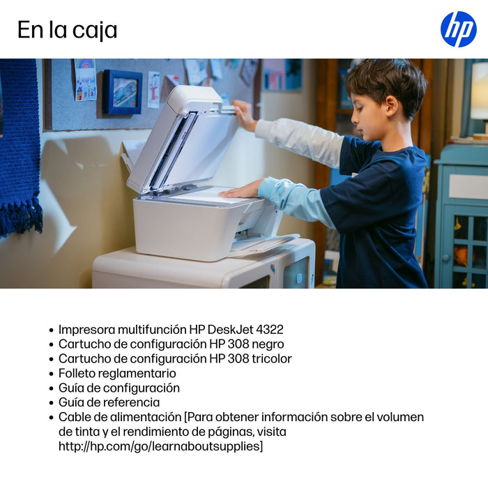 EAN 0198828789709 - HP DeskJet 4322 Inyección de tinta térmica A4 4800 x 1200 DPI 8,5 ppm Wifi imagen 14