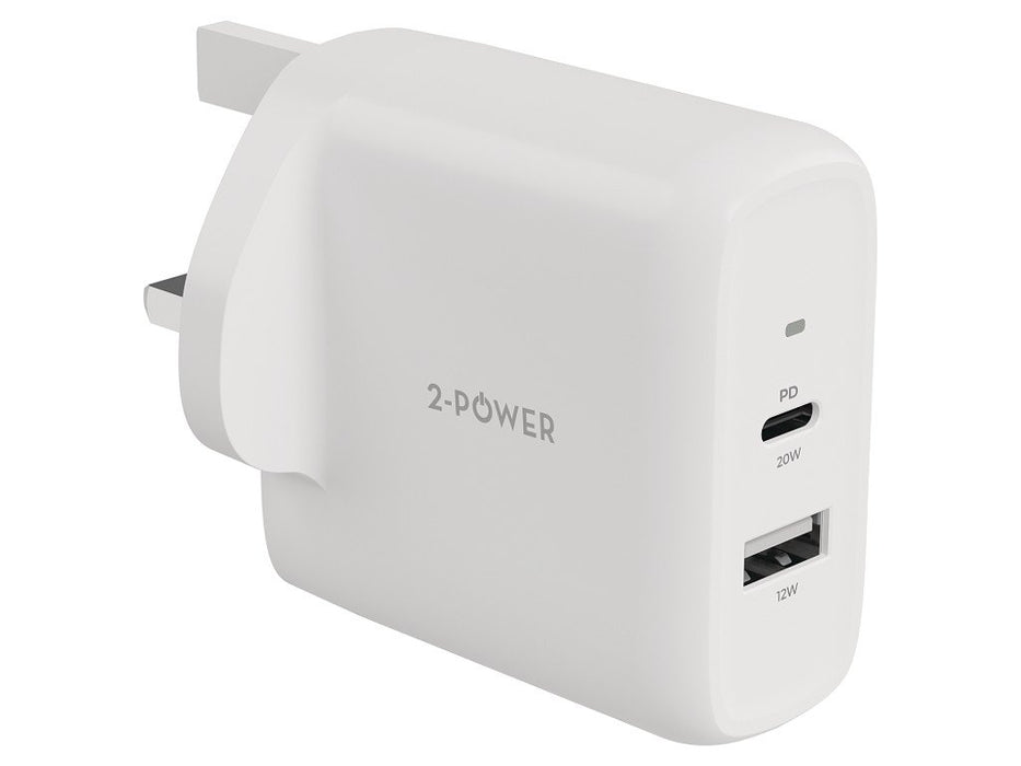 EAN 5056304398218 - 2-Power 2PWC32W02-UK cargador de dispositivo móvil Blanco imagen 1