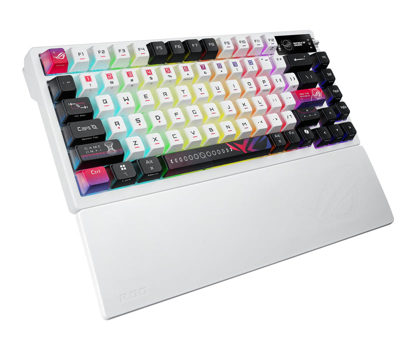 EAN 4711387952320 - ASUS ROG Azoth X teclado Juego USB + RF Wireless + Bluetooth Suizo Negro, Blanco imagen 4