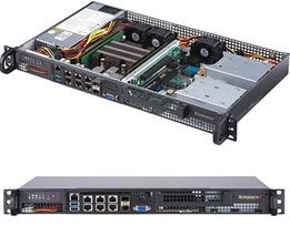 EAN 0672042372768 - Supermicro SuperServer 5019D-4C-FN8TP Intel® SoC BGA 2518 Bastidor (1U) Negro imagen 1